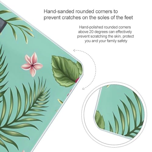 Báscula Digital de Baño con Diseño Tropical y Vidrio Templado miniatura 4