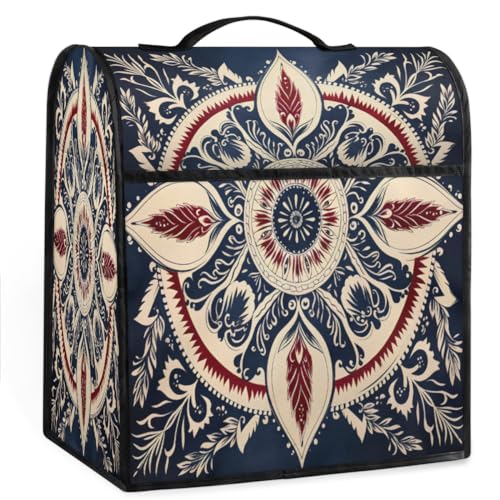 Coffee Maker Cover Aztec Floral Kitchen Appliance Covers Small Appliance Covers Blender Cover Juicer Cover Dust Covers for Kitchen Appliances with Top Handle and Pockets,Washable,C550