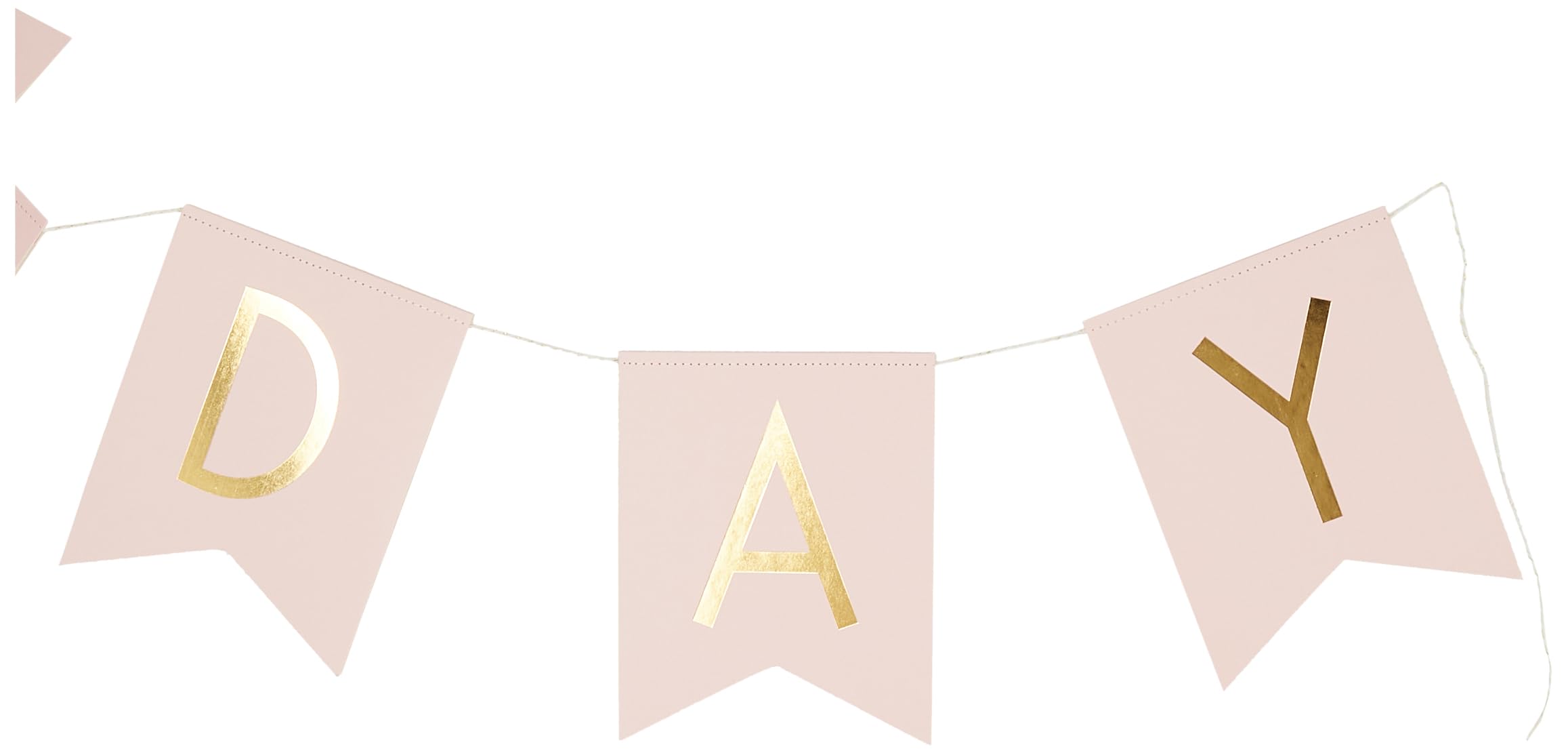 Ginger Ray Wimpelkette ‚Happy Everything‘ – Pastell & Goldfolie, 2 X 1,5 M