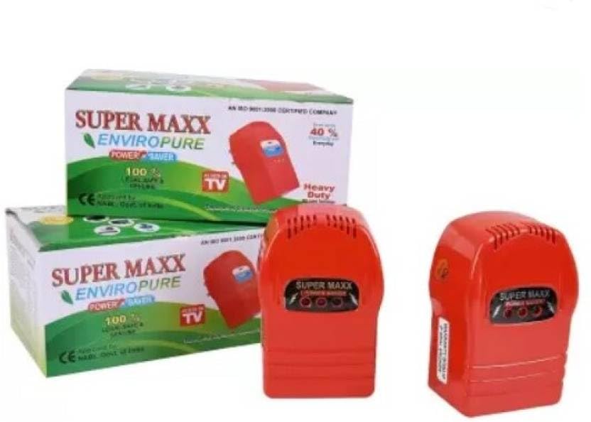 MS PLASTIC GOODS Maxx Electricity Saver Heavy Duty (Pack of 2) Power Plug (Red) 240 A Three Pin Socket