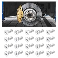 Bremsscheiben Schrauben Set für Honda, 20 Stück, rostfrei, passend für Modell 93600-06014-0H, langlebig und zuverlässig
