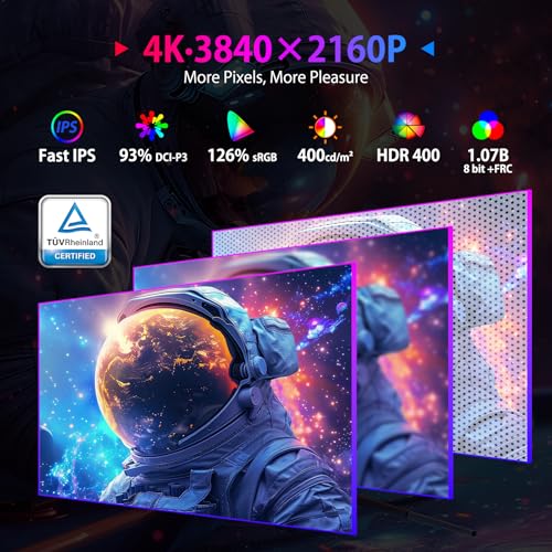 Image of SANSUI 27 inch 4K Gaming Monitor, UHD 160Hz or FHD 320Hz Dual Mode PC Monitor- Fast IPS 1ms(OD) 丨2xHDMI2.1丨2xDP 1.4丨Built-in Speakers丨Eye Care丨AI Crosshair丨PIP /PBP丨HDR400丨Rotating /Height Adjustable