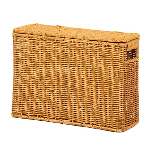Toilet Paper Storage Basket with Lid for 9 Rolls, Waterproof