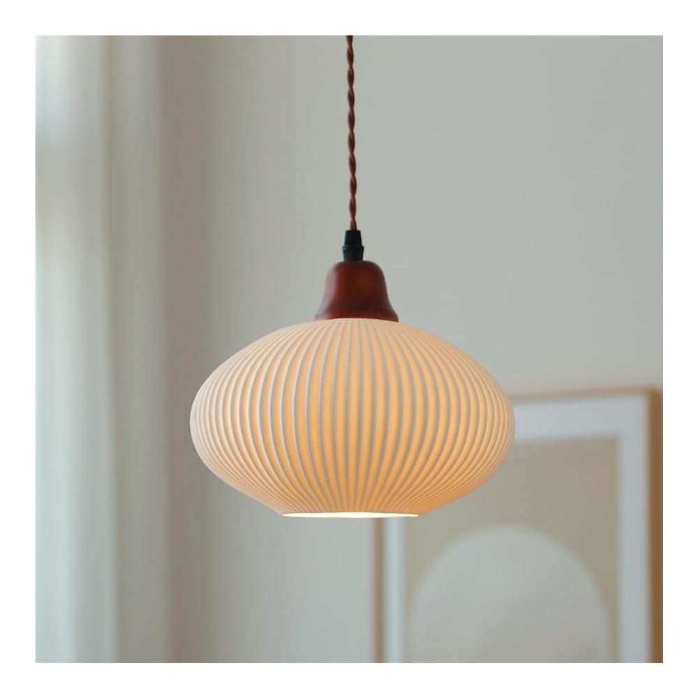 Suspension en verre laiteux opaque au design moderne du milieu du siècle