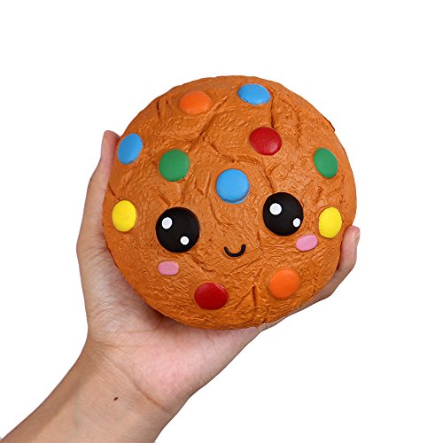 Anboor 4.3 Inches Squishies Cookies Chocolate Kawaii Soft Slow Rising Scented Food Squishies Stress Relief Kid Toys Gift Collection