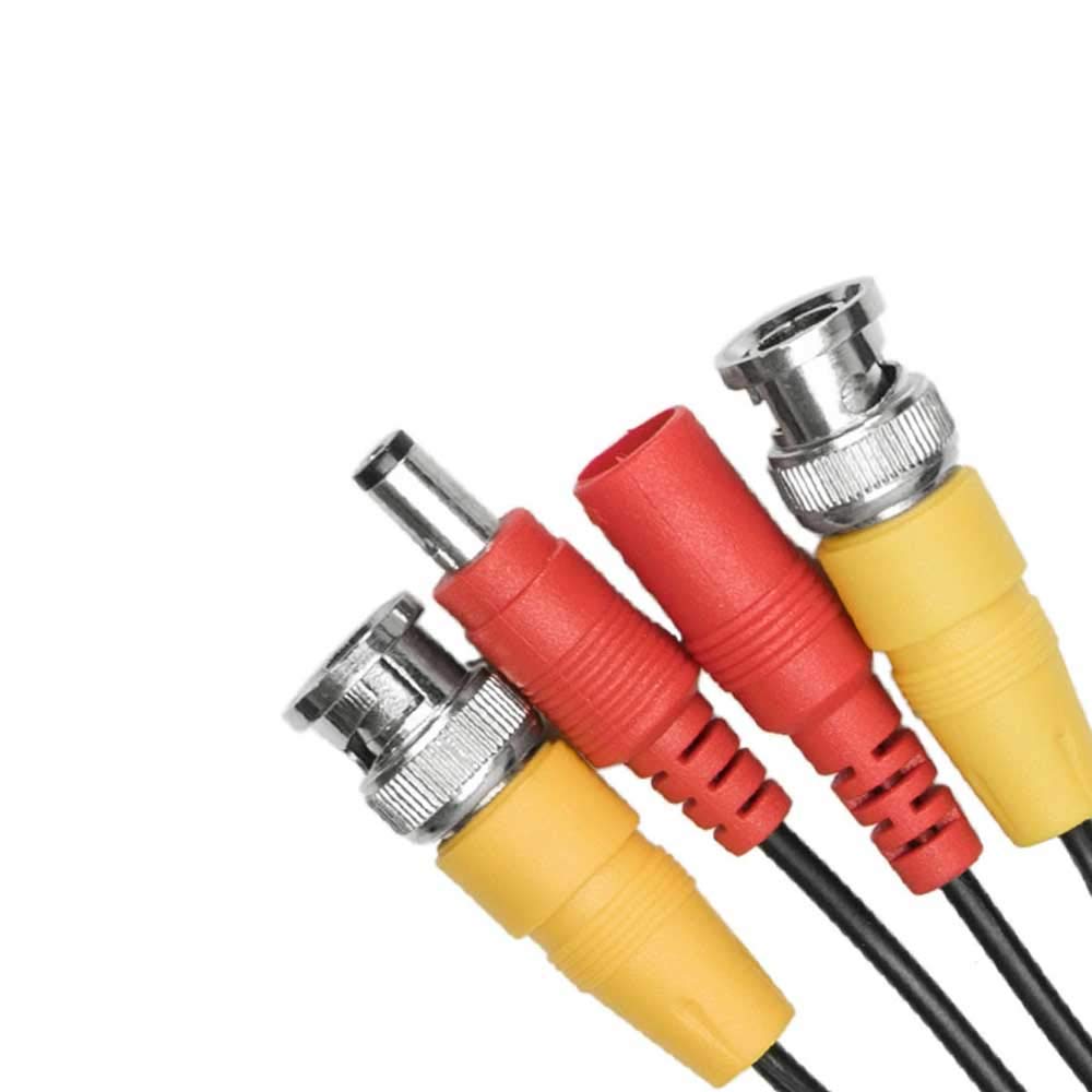 Cable de Video e alimentación PNI CCTV 50M para cámaras analógicas AHD de vigilancia, 50 m
