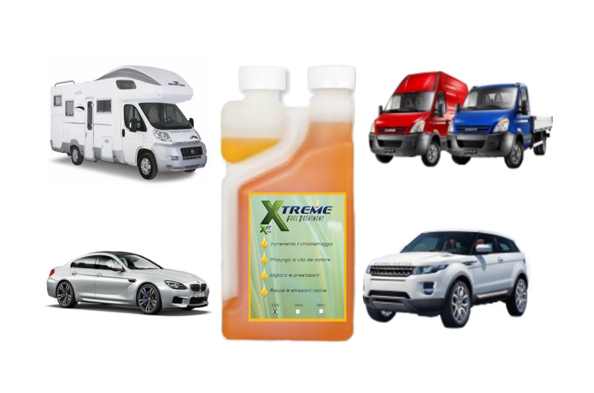 additivo Diesel Benzina GPL Flacone 240ml (Tratta 1920 Litri di Carburante)