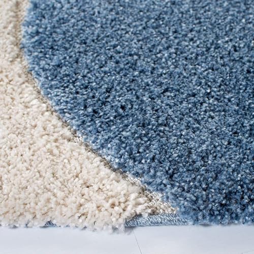 Image of Naze Modern Geometric Area Rug, Shag Texture, Multi-Colour Pattern with Extra Softness and Smooth, Silky Feel, for Living Room Carpet, Etc.clr-(Black Patten 3D),1, Size 5x7 feet