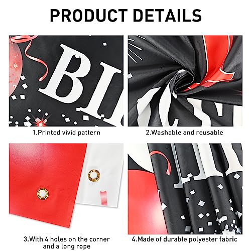 40 Compleanno Backdrop Banner, Btzo Felice 40