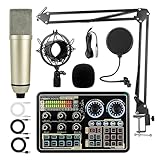 Contenu du Kit Streaming-Podcast : Le kit comprend : 1 carte son de streaming, 1 microphone à condensateur, 1 câble XLR vers microphone, 1 bras de microphone réglable, 1 pare-brise en mousse, 1 câble USB vers Type-C, 2 câbles audio.