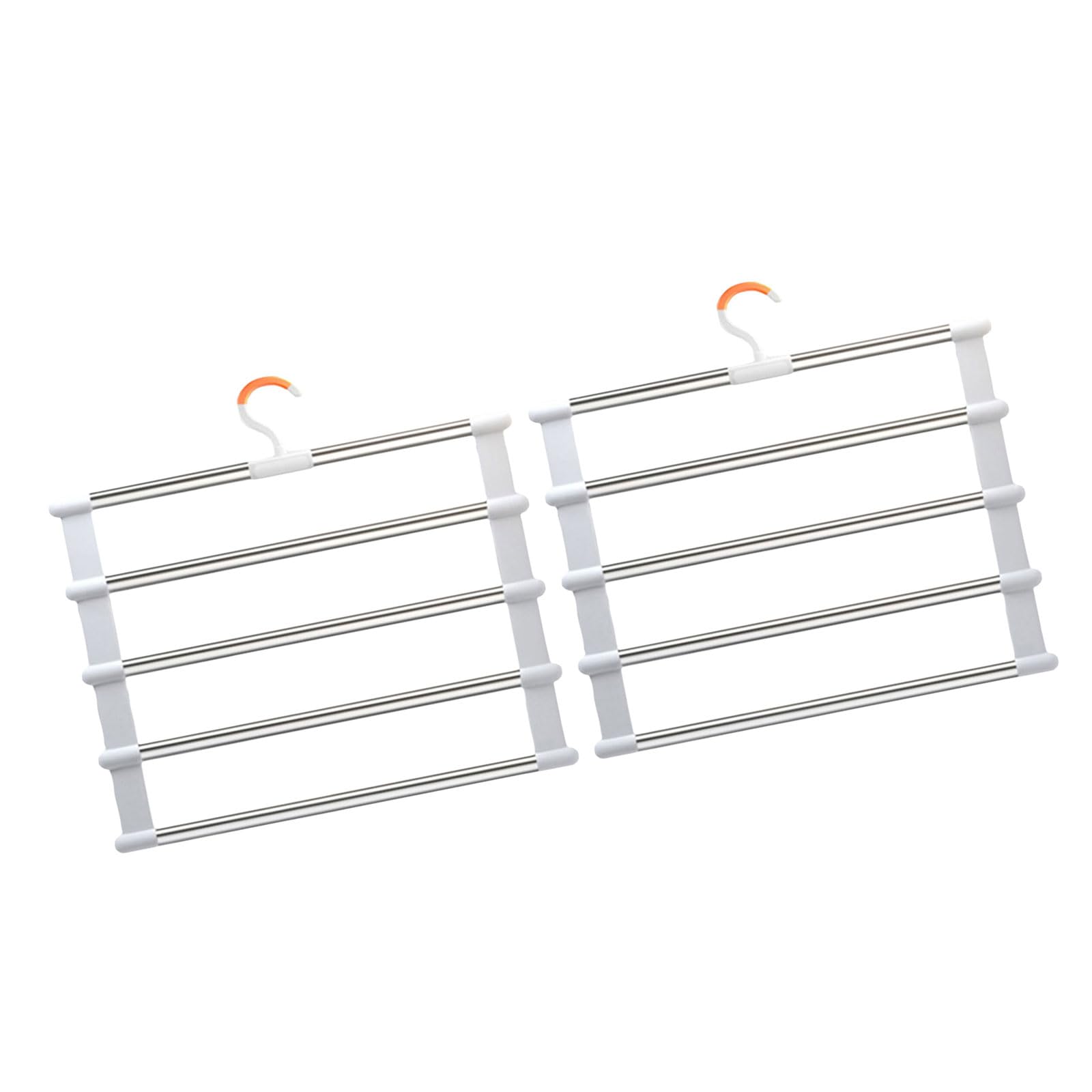 Tsophreniq Space Saving Folding Pants Hanger Multipurpose Foldable Garment Hanger Multi Layer Clip for Wardrobes Optimization Dorm Room Essential