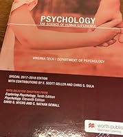 Psychology (Virginia Tech Custom) 131912917X Book Cover
