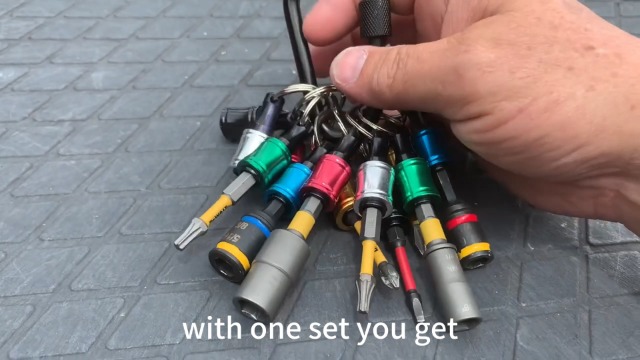 6Pcs Upgrade Bit Holder Keychain 1/4" Hex Shank Aluminum Alloy Screwdriver Bits Holder Light-weight Quick-change Extension Bar Drill Screw Adapter Change Portable for Power Drill Bit Extensions