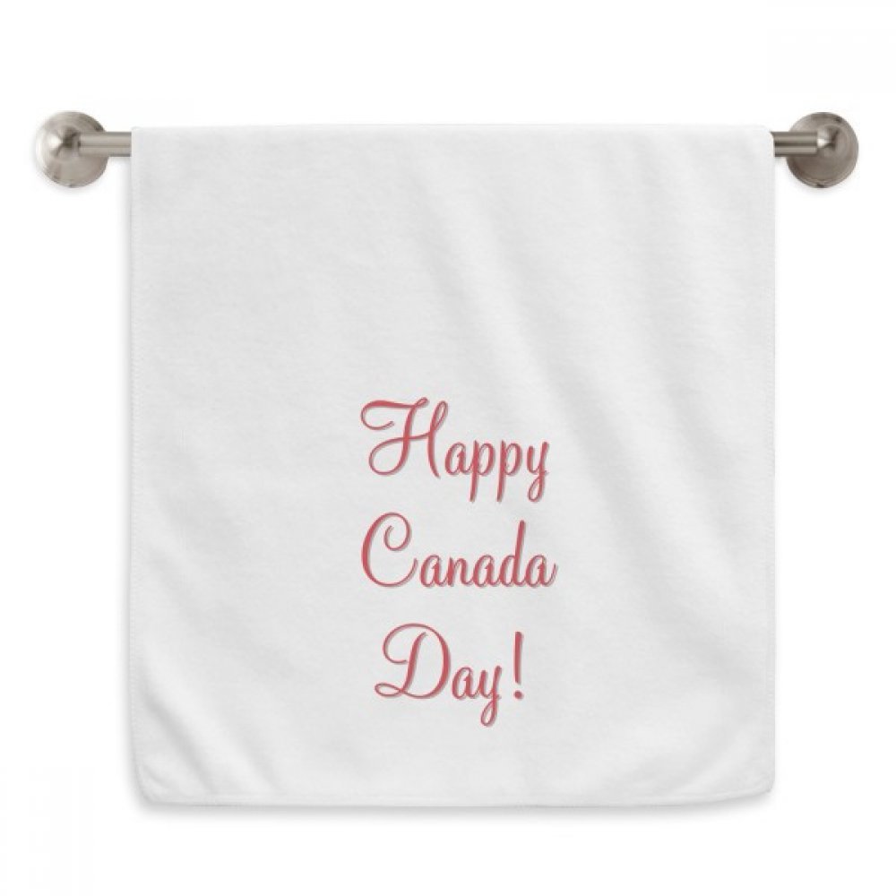 Serviette feuille d'érable Canada 13x29 pouces blanche en tissu moelleux