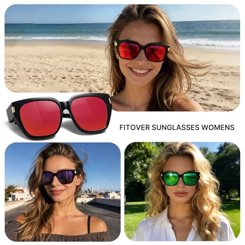 Image of HAOLOTA Polarized Sunglasses for Men Women Designer Driving Glasses Lightweight UV400 Protection