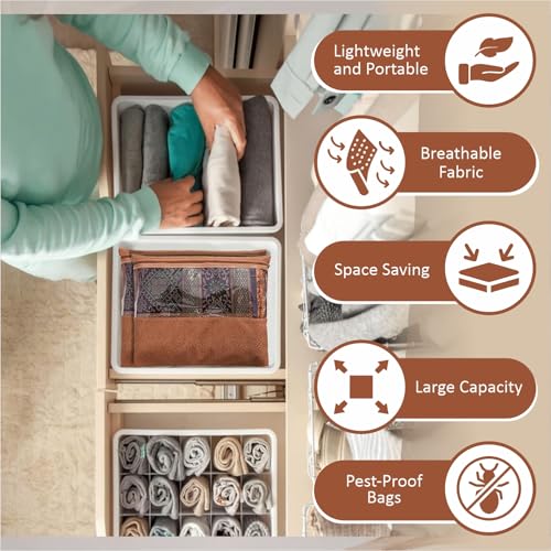 JD FRESH 1 Pcs Large Non-Woven Saree Covers For Storage/Saree Bags With Zip/Multi-Purpose Lehenga Storage Bag/Clothes Covers For Dresses/Sarees/Lehengas (14X17 Inch), Orange