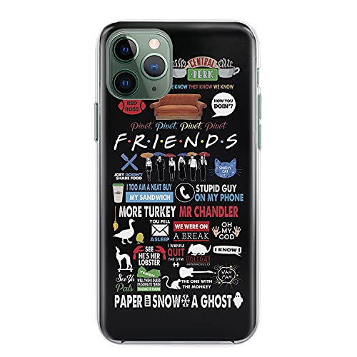 Friends TV Show Case Merchandise Phone for Phone iPhone 7 8 6 6s plus X Xs 12 Mini 11 Pro Max Xr 5 5s SE 2 2025 5se 4 4s Gifts Print TPU Silicone Clear Cover