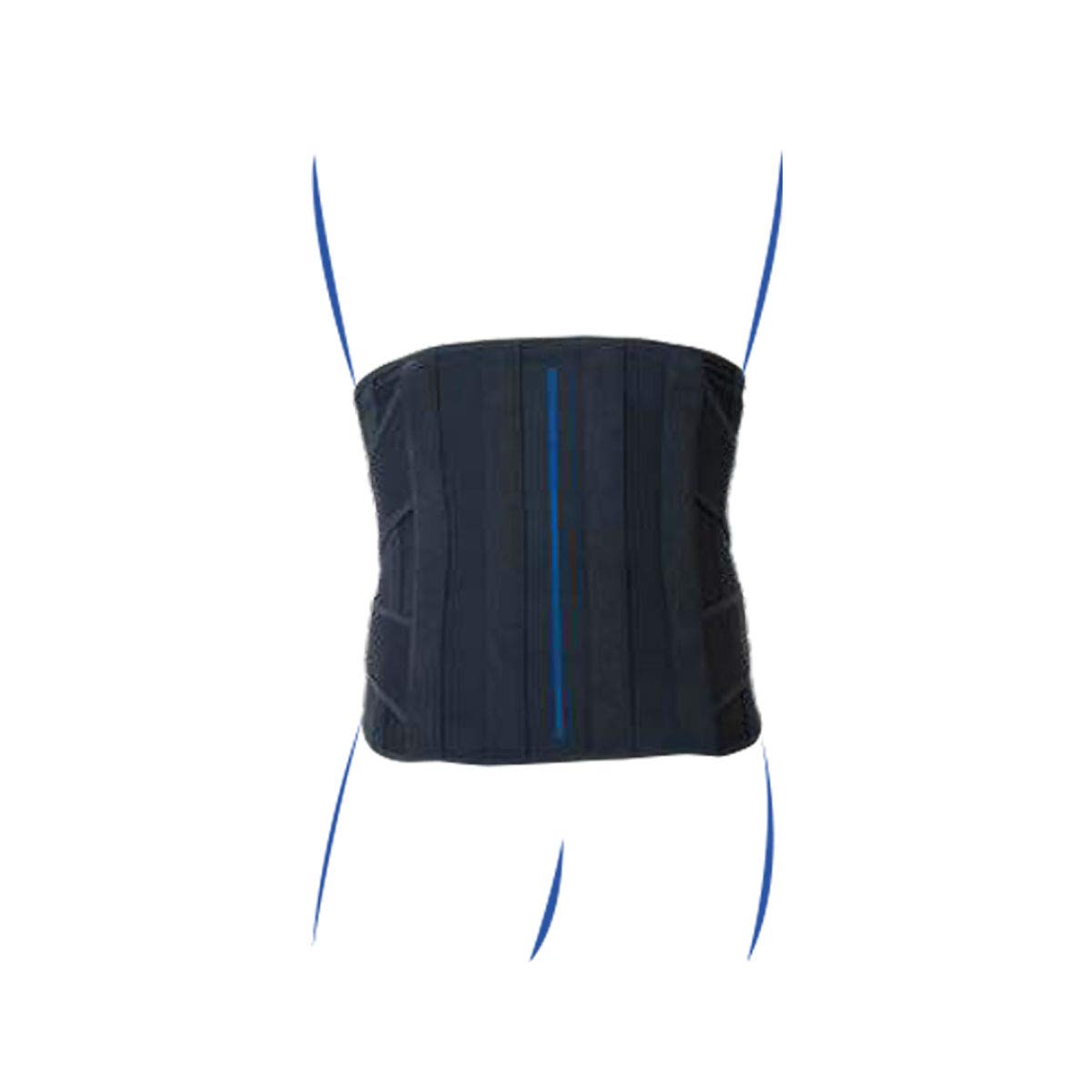 Thuasne Reversa Vario Plus T54756 - Cinturón lumbar (talla L, 100-110 cm), color gris