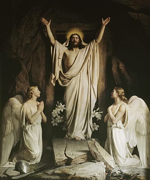 Peintures la Résurrection de Carl Heinrich Bloch Tableaux Modernes Chambre 60x90cm