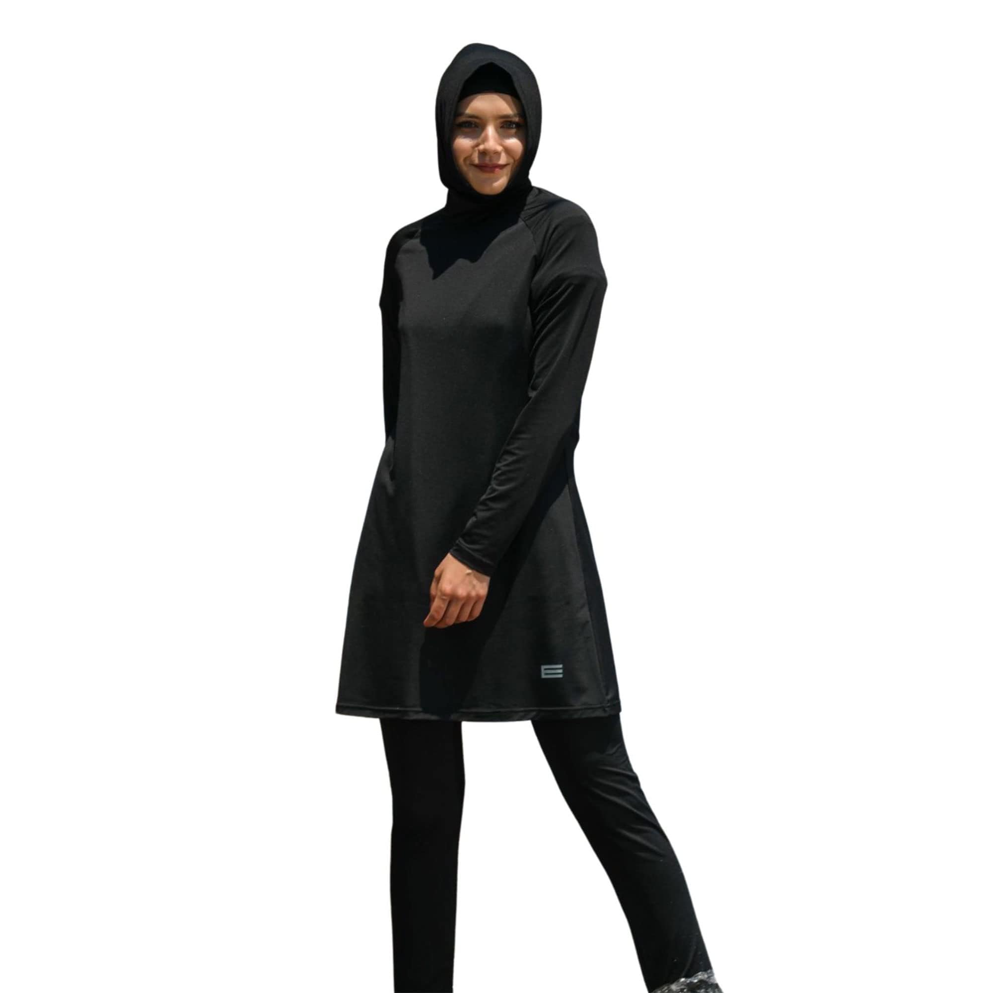 eo elif okur Islamic Long Sleeve Swimsuits for Women Modest Muslim 5 PCS | Full Cover Rash Guard Burkini | Arabic Swimwear-picture-28