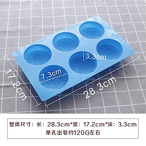 Cestony Moule à savon rectangulaire en silicone en forme de tournesol, fournitures pour la fabrication de savon et les projets d'artisanat
