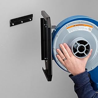 Dust Right Wall Mount Dust Collector – 650 CFM Powerful Air Filtration System – Space Saving Portable Woodworking Tool for Wood Shops, Homes, or More