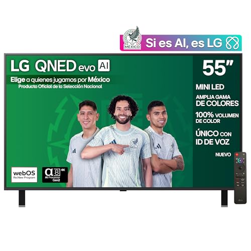 La Mejor Recopilación de nanocell . 41 LG Pantalla 55 Pulgadas QNED EVO AI QNED85 4K Smart TV webOS 2025 55QNED85ASG |Sistema Operativo webOS | Identificación de Voz AI | 120Hz| Dynamic QNED Color | Dolby Atmos...