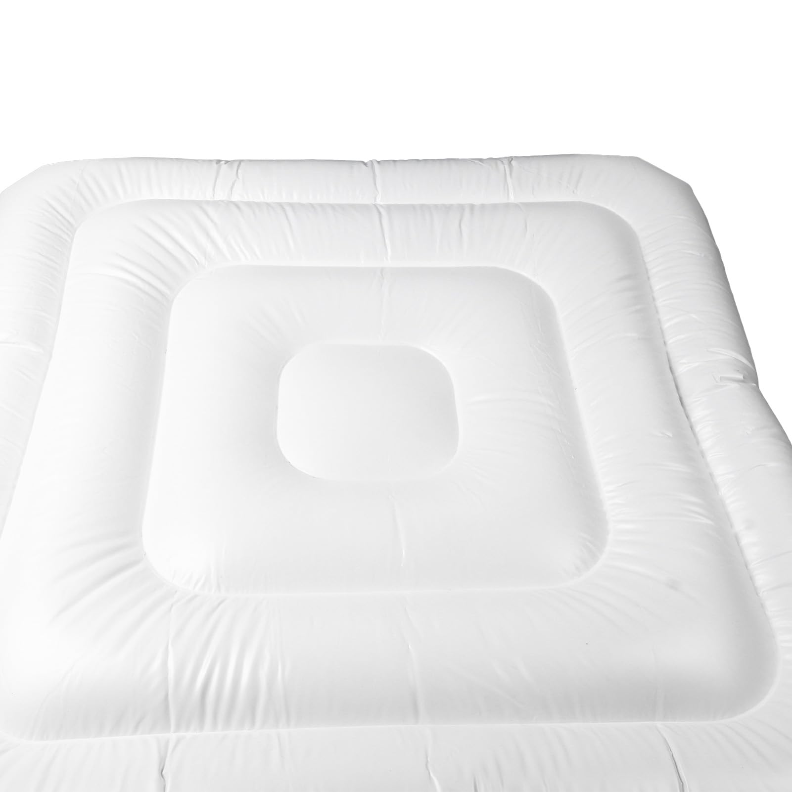 Couverture Gonflable de Spa, Couvercle isolé étanche à la Pluie et à économie D'énergie avec Gonflage Rapide pour Spa carré de 4,2 Pieds