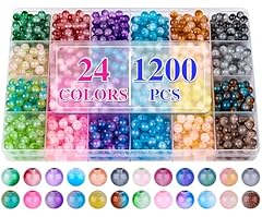 Double Color Glass Beads