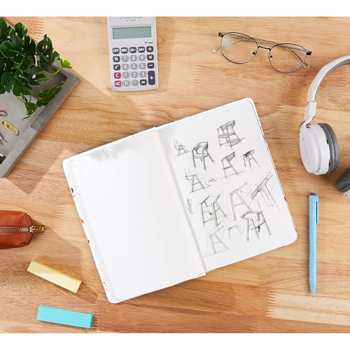 Image of COI A5 Unruled Funky Notebook 192 Pages | 80 Gsm Paper | Natural Shade Journal | Elastic Band Closure