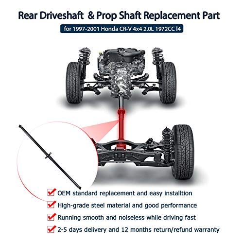 image for Nifeida Complete Rear Drive Shaft Assembly 4WD Propeller Prop Shaft Co