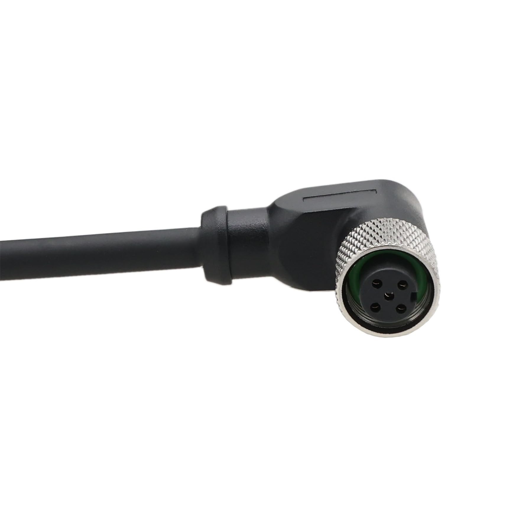 HangTon Capteur d'actionneur M12 à code A 5 broches femelle 90 degrés vers câble volant pour contrôle industriel, dispositif réseau DeviceNet, CANopen, IO Link, Profibus 5 m