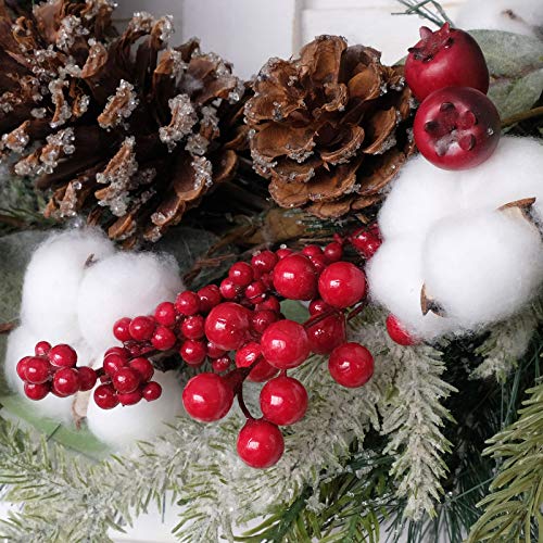 Idyllic 22 Inches Wreath, Christmas-Vibe Wreath For Front Door Wall Window Party Décor #TOP5