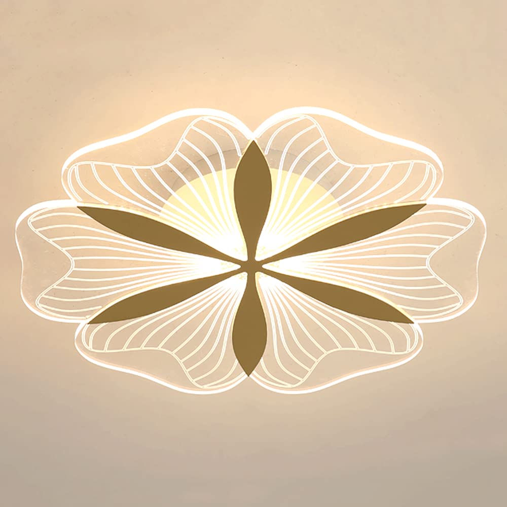 Lampe de Plafond LED Ultra-Mince en Forme de Fleur Créative et Artistique