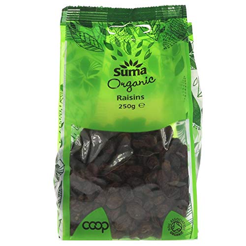 Suma Organic Raisins 250 g (Pack of 6)