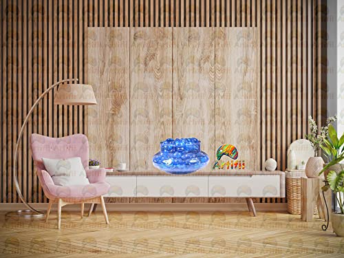 Image of Decorative Glass Marble Kanche Pebbles for Decoration & Kids Playing Kanche /goli Glass Marbles(Grey 950 Gram)