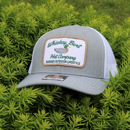Image of WHISKEY BENT HAT CO. Green Head Adjustable Snapback Outdoor Lifestyle Duck Hat