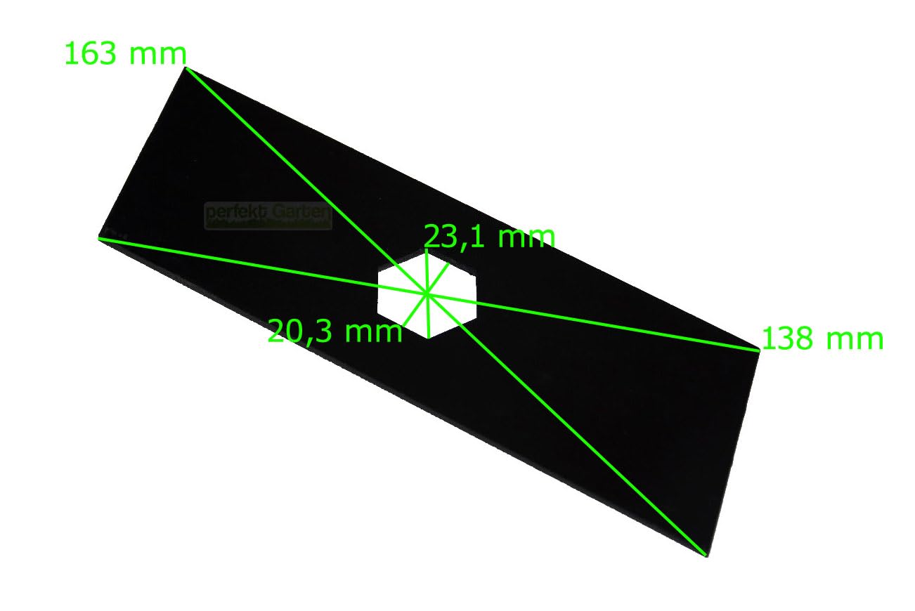Juego de cuchillas de escarificador de 15 x 16,3 cm, compatible con escarificador SOLO E 516, B 518 -HQ de acero