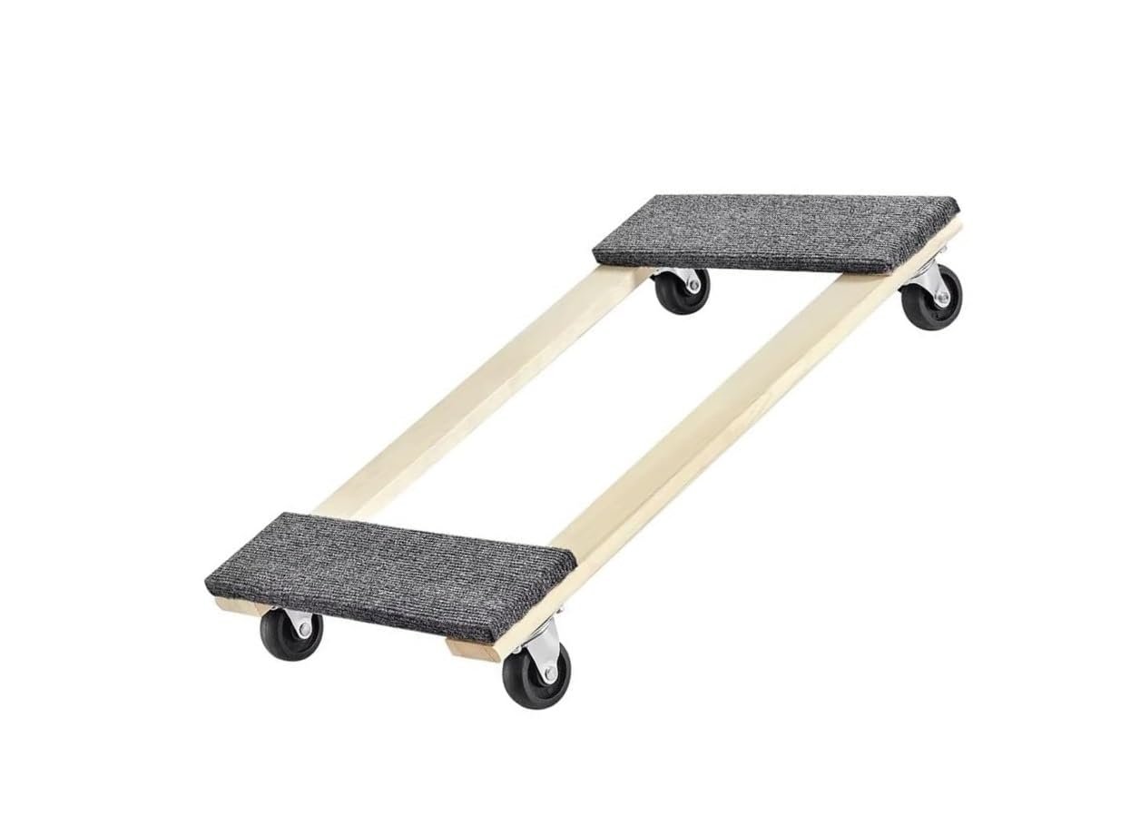1000lbs Heavy Duty Furniture Moving Pallet Trolley with 360° Swivel Wheels and Anti-Slip Pad(2pcs)