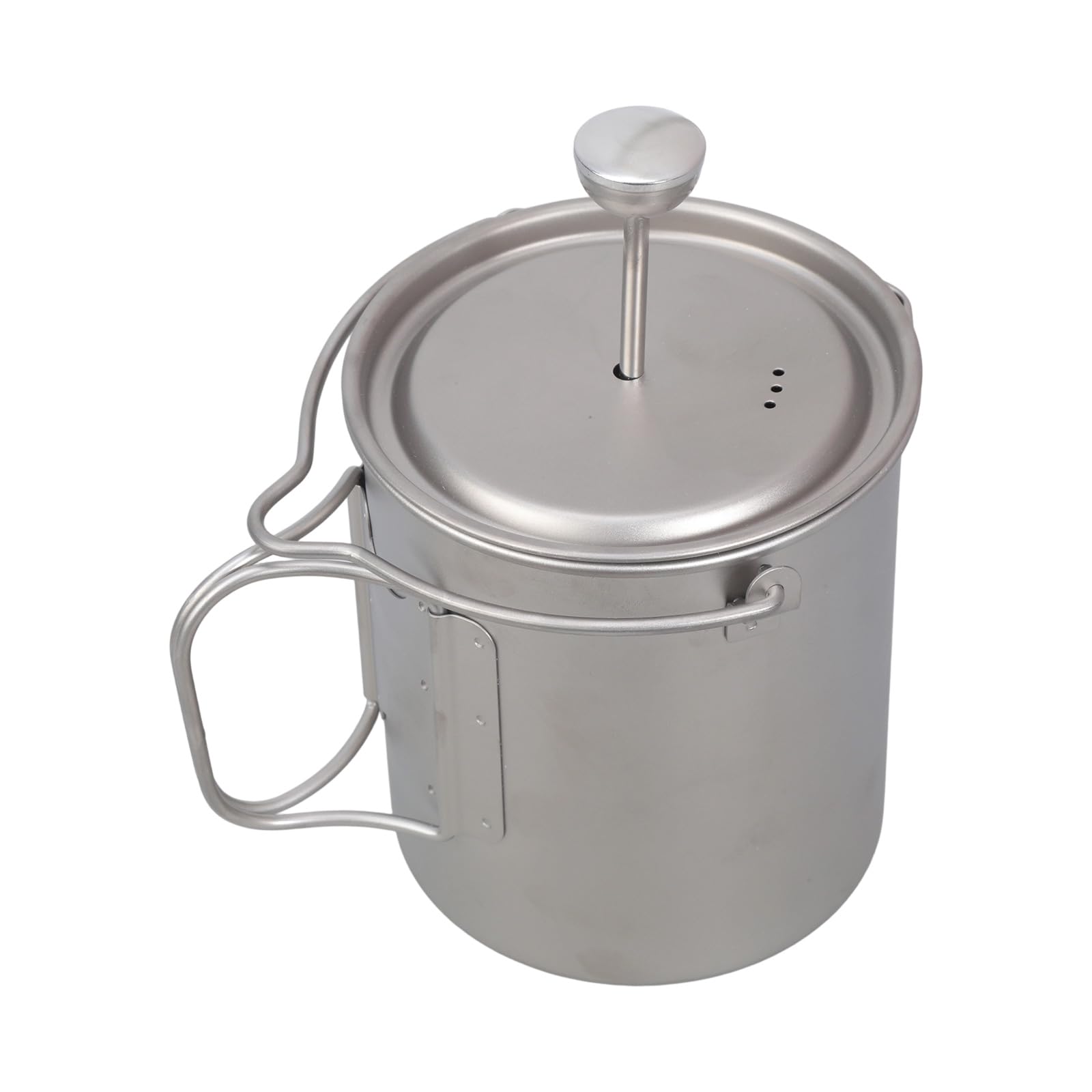 Prensas francesas Cafetera de construcción de metal con sistemas de filtración de 3 etapas, taza de viaje para el hogar, camping, al aire libre, máquina francesa de metal