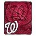 Officially Licensed MLB Washington Nationals "Retro" Plush Raschel Throw Blanket, 50" x 60", Multi Color