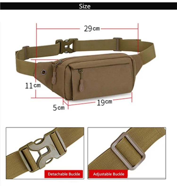 Torba na talię torba na talię mały pasek do biegania torba na pas biodrowy mini torby crossbody dla kobiet torba podróżna na zewnątrz, Czarny, Jeden rozmiar