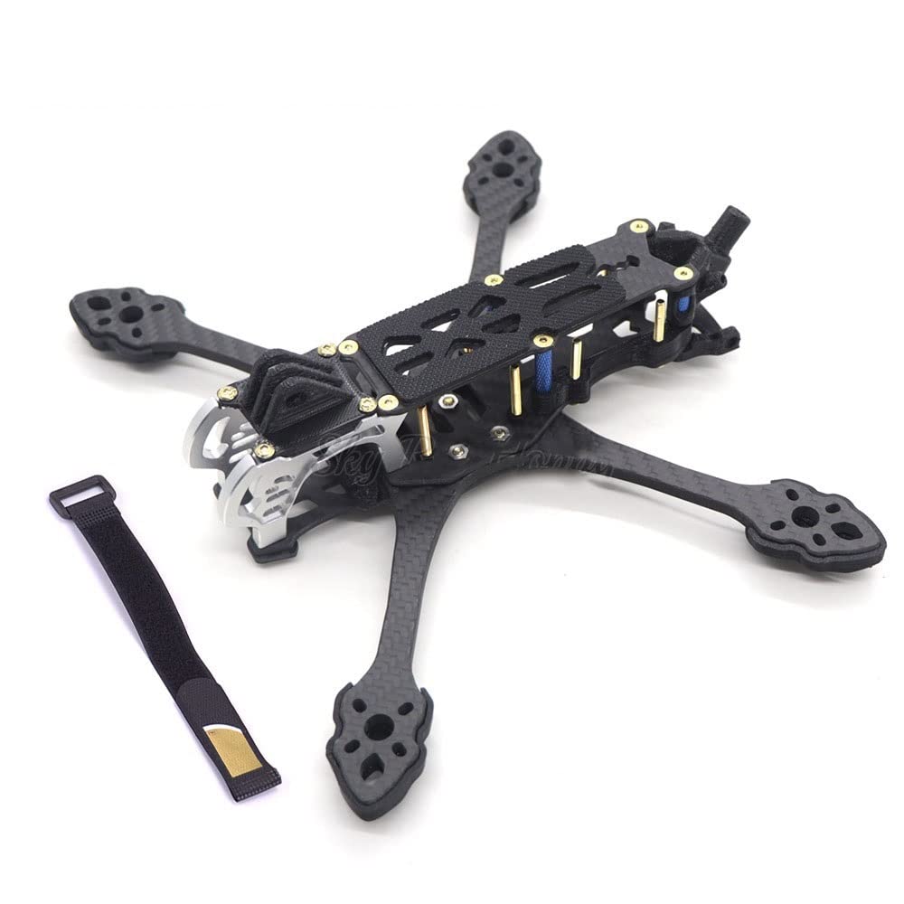 5 Inch Racing FPV Drone Frame Kit, MARK5 5 inch 225 FPV Carbon Fiber Racing FPV Drone Frame 225mm Wheelbase with 5mm Arm for 5 inch Propeller Racing FPV for Air Unit HD/for Vista/for Analog