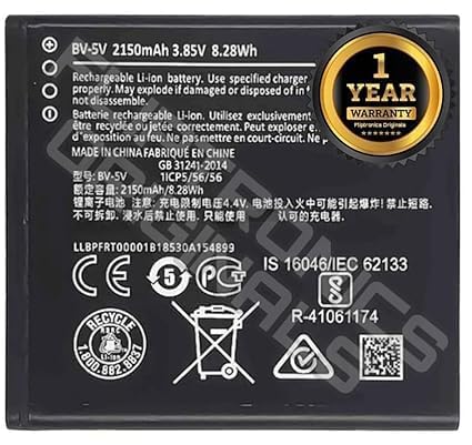 Image of BV-5V Battery for Nokia 1 TA-1047 / TA-1060 / TA-1056 /TA-1079 /TA-1066 Battery with 1 Year Warranty****(X122)