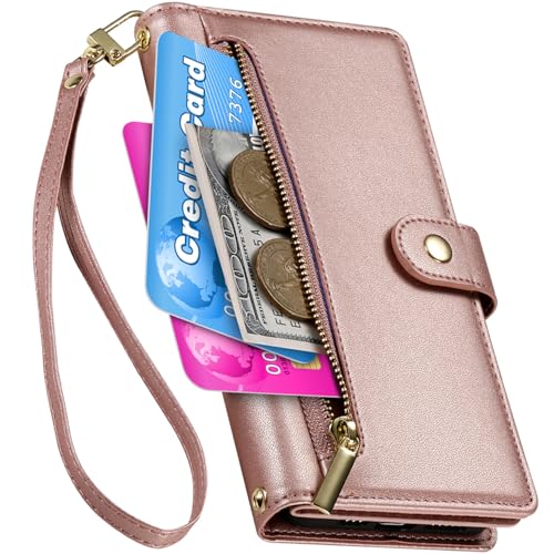 BaiFu Funda Tipo Billetera con 9 Ranuras para Tarjetas para Motorola Moto G Stylus 2023 4G, Cuero PU con Cremallera para Motorola Moto G Stylus 2023 4G 03