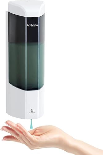 Dispensador automático de jabón, dispensador de jabón líquido para montaje en pared, 24.6 onzas, sin contacto, funciona con pilas, dispensador de