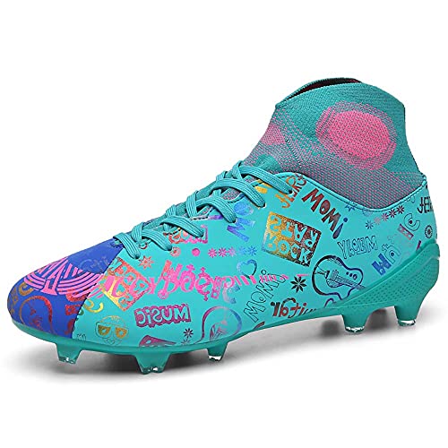 Niber FG Soccer Boots Indoor - TF Turf Cleats Boys - High Tops Ankle Boots Women Turf - Messi Outdoor Soccer Shoes