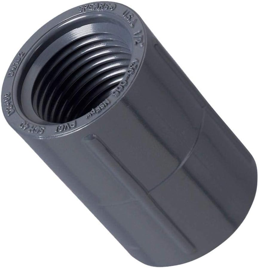 20 Pack - Orbit 1/2 Inch Female Thread PVC Coupling for Sprinkler Pipe
