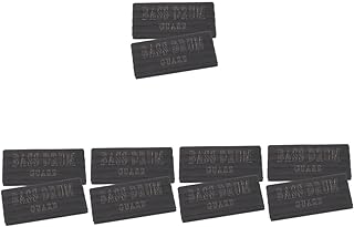 Vaguelly 10 Pçs Protetor De Aro De Bumbo Peça De Instrumento De Percussão Protetor De Aro De Tambor De Borracha Protetor De Tambor Não Pads Protetor De Batedor De Tambor De Metal Protetor