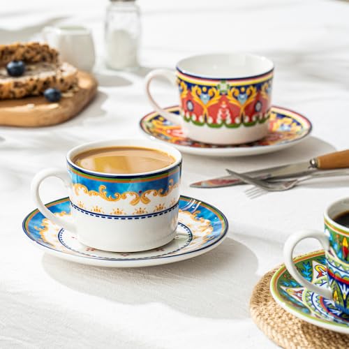 54% Off UNICASA Bohemian Coffee Cup Set of 4 - Image 5